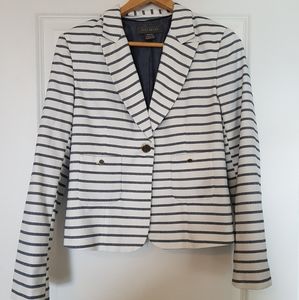 Navy and White Stripe Blazer